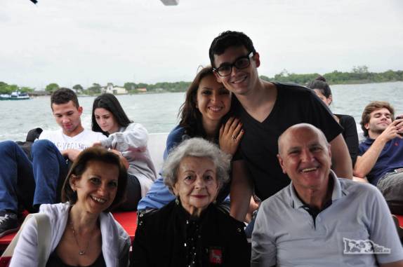 A família da Laura (a noiva!) veio no mesmo barco que a gente para a Ilha do Mel, no litoral do Paraná